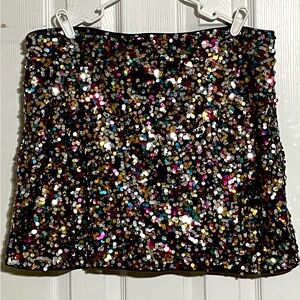 Dazzling Sequin Mini Skirt
